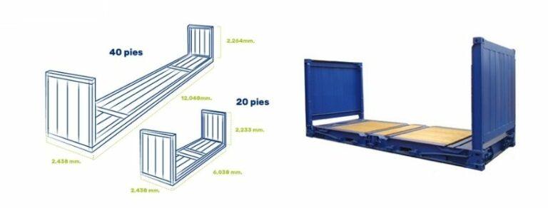 Contenedor Flat Rack Contenedores Flat Rack Pies Y Pies