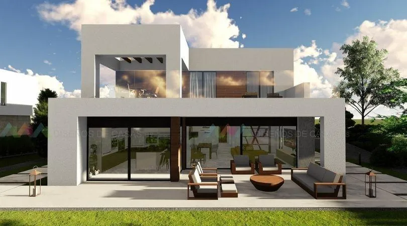 Casa contenedor de 120 m2 con cuatro contenedores