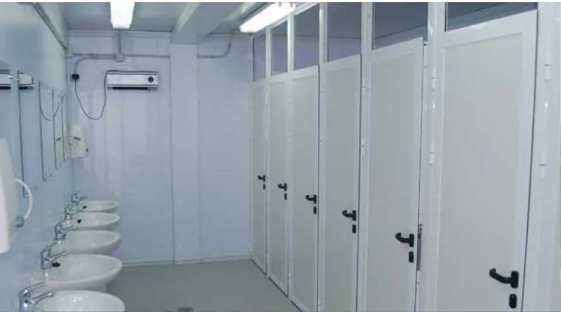 Módulos sanitarios prefabricados