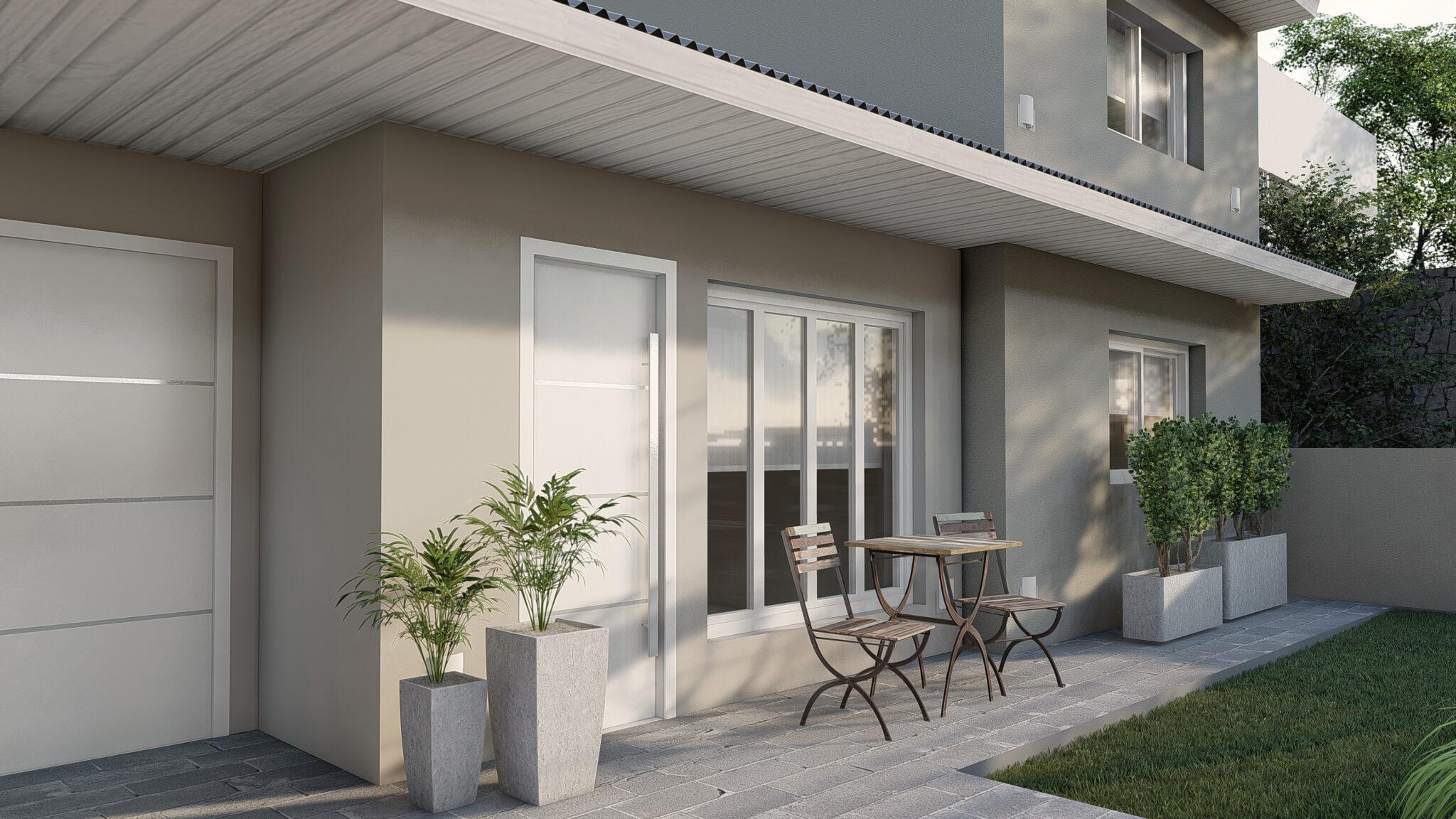 Casa construida con contenedores marítimos